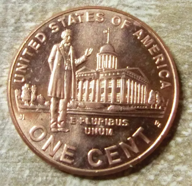 USA  Lincoln Cent  2009  D  Lincoln vor Gebäude  (1)