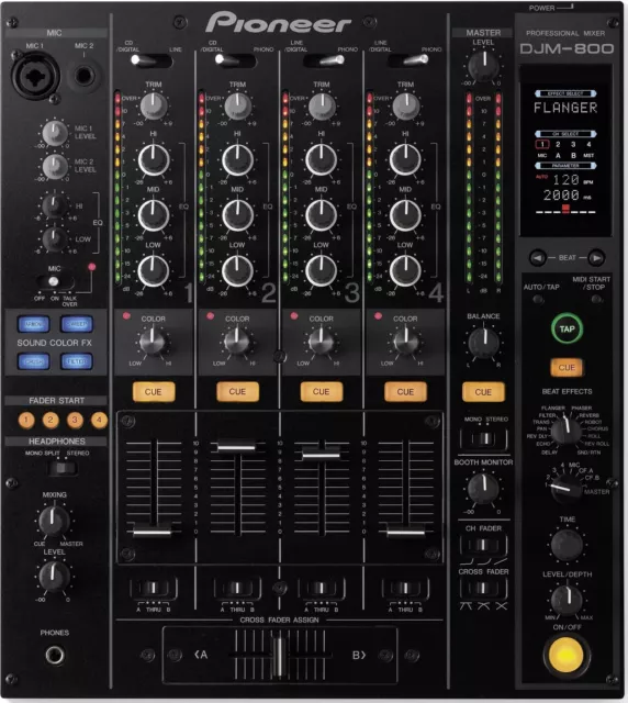 Pioneer DJM-800 4-Channel DJ Mixer