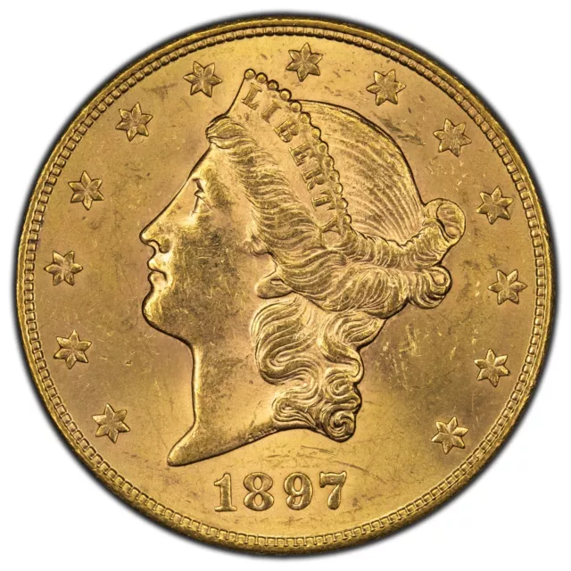 1897-S United States $20 Double Eagle Gold Coin
