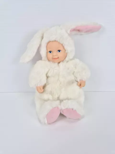 Vintage Anne Geddes Baby Bunny 24cm Tall Plush Bean & Porcelain Doll 1998 VGC