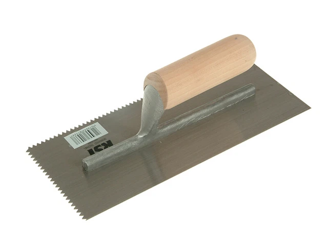 R.S.T. Entaillé Truelle 5mm V Encoches Poignée en Bois 11 X 4.1.3cm RST153DT