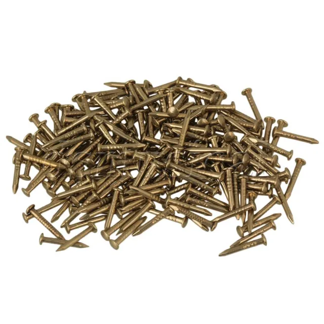 100pcs Furniture Archaize Copper Miniature Nail with Round Head Brass 10mm