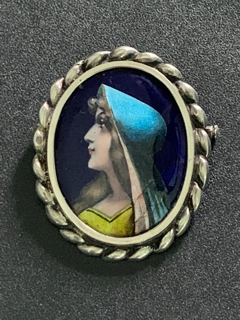 Broches / Pendentifs Anciens En émail De Limoges - Lot De 2 (état Variable)