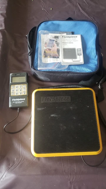Fieldpiece 110 Lb. Refrigerant Scale with Weight Alarm SRS1 Tested Working