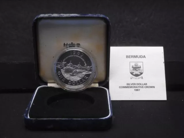 1987 Bermuda Silver Commemorative Silver Dollar