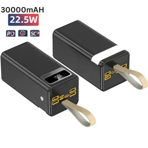 30000mAh Power bank Fast Charging Large Capacity Portable Charger LightPD USB-C