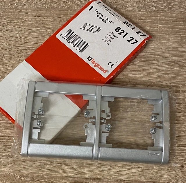 Plaque Double Horizontale Legrand SAGANE Xelio GRAPHIMAT 82307 - Pour