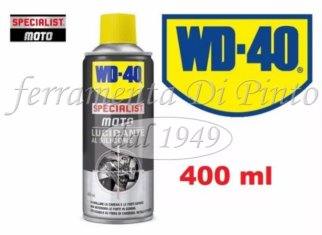 Lucidante Al Silicone Moto Wd 40 Spray Ml 400 Specialist Plastica Gomma