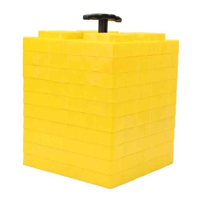Blocs De Nivellement Robustes Blocs De Nivellement Camper Jaune 10 Pièces