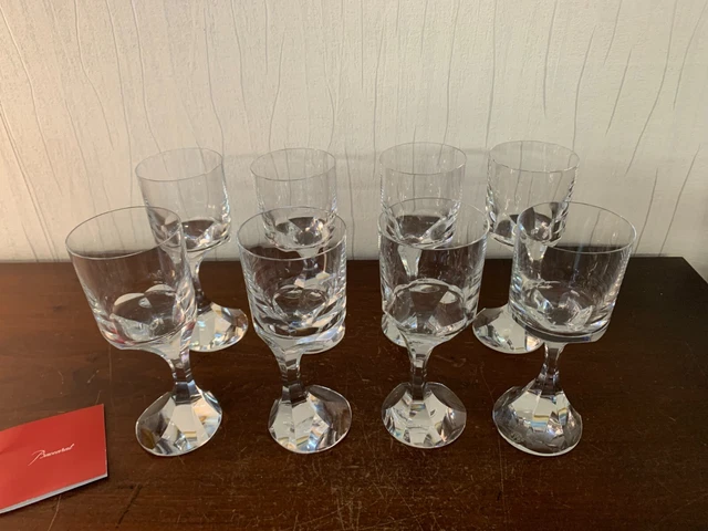 4 verres à whisky modèle Harcourt cristal Baccarat h 9.6 cm (prix à la