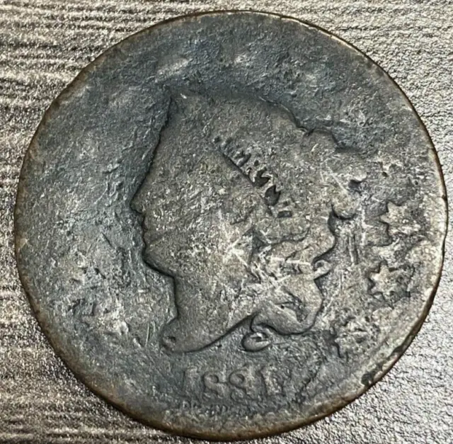1831 Coronet Head Copper Large Cent Cull
