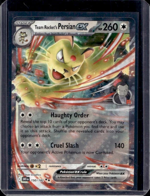 (DRI 150) Persian ex de la Team Rocket - Rivalités Destinées - Carte Pokémon main image 0