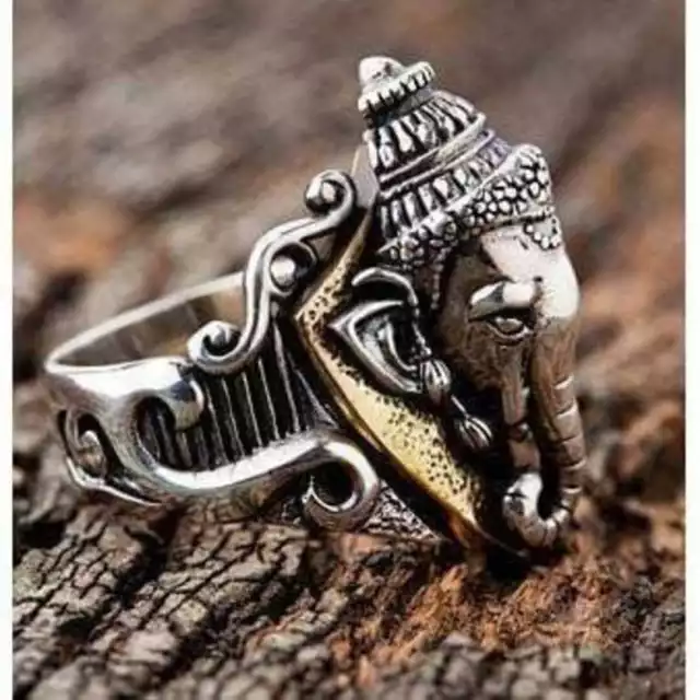 Beautyful Ganesha Ring Handmade in Nepal, in 925 Solid Silver - Etsy