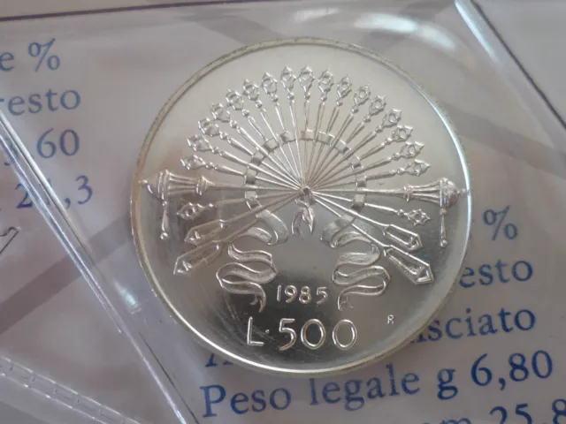 500 Lire E 1000 Lire Commemorative Dal 1985 Al 2001,Fdc,Da Serie Divisionale