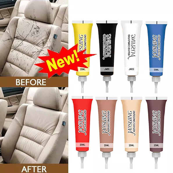 Advanced Leather Repair Gel Kit Filler Restore Car Seat Sofa Scratch Rips Holes^