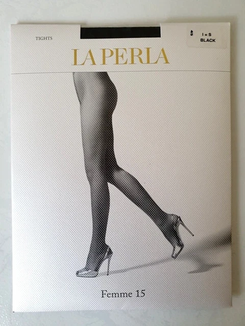 LA PERLA COLLANT 15 Den Taille 1=S Modele Femme 15 Couleur Black