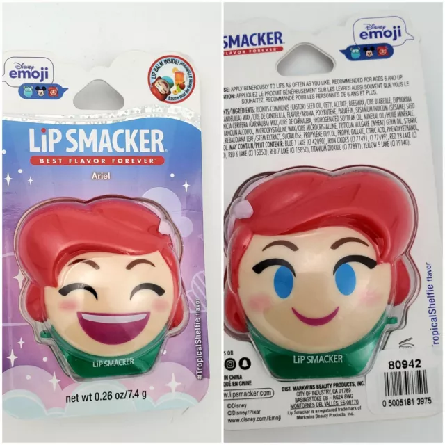 Lip Smacker Disney Emoji Ariel Lip Balm .26 oz One Item