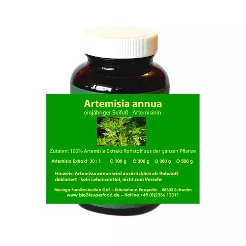 Artemisia annua einjähriger Beifuß hochdosiert 30:1 Vollspektrum Extrakt (200 g)