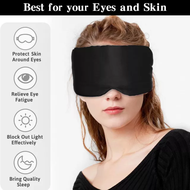 Yoga Travel For Sleeping Adjustable Strap Men Women Artificial Silk Eye Cover