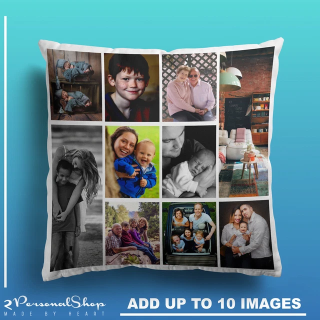Foto Personalizzata Federa Cuscino Inserto con Riempimento fino A 10 Immagini