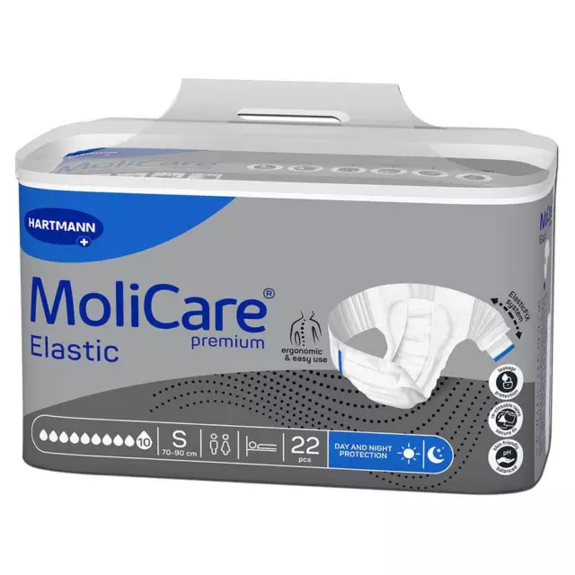 MoliCare Premium Elastic 10 Tropfen Gr. S Inkontinenzslip (22 Stück)