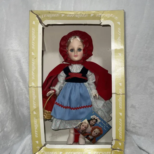 Effanbee Little Red Riding Hood Doll Vintage In Damaged Box With Tags 11” 1178