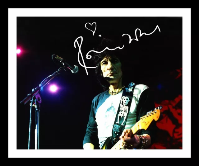 Ronnie Wood - The Rolling Stones Autograph Signed & Framed Photo