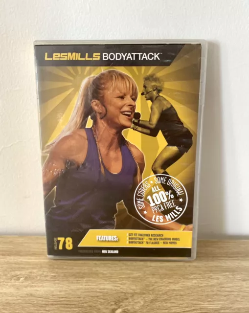 Les Mills Body Attack Release 78 DVD CD Notes Workout Gym Cardio Plyometrics