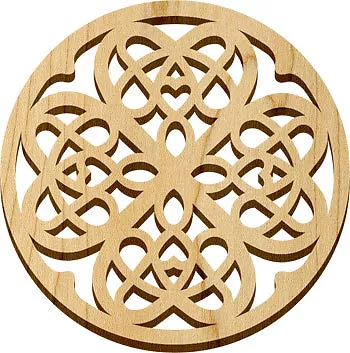 NEW - DELUXE DESIGNED HARDWOOD TRIVETS 7.7" Made in USA-  Protect counter table