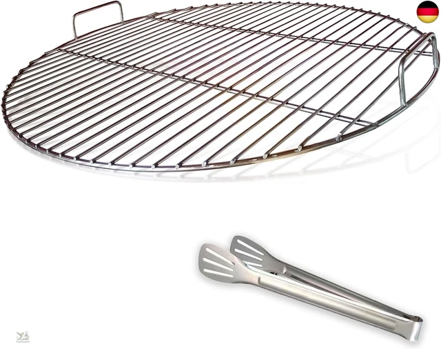 Produktbild von AUSWAHL Grillroste Edelstahl Rund Grill Rost Gitter Mit Ohne Seil Kette
