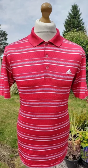 Adidas Medium Puremotion Golf Polo Shirt Excellent Condition Authentic Freepost