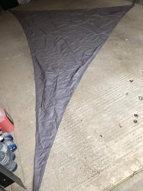 2 x Waterproof Sail Triangles 4 x 4 x 5.7m  UV Block Canopy For Patio - Awning