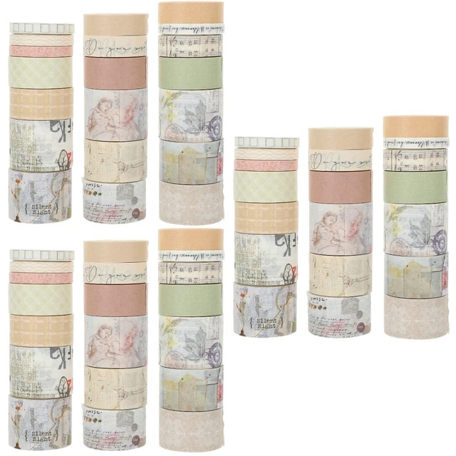 60 rouleaux de décalcomanies de journal Washi Tapes DIY Compte Hands Tapes Scrap