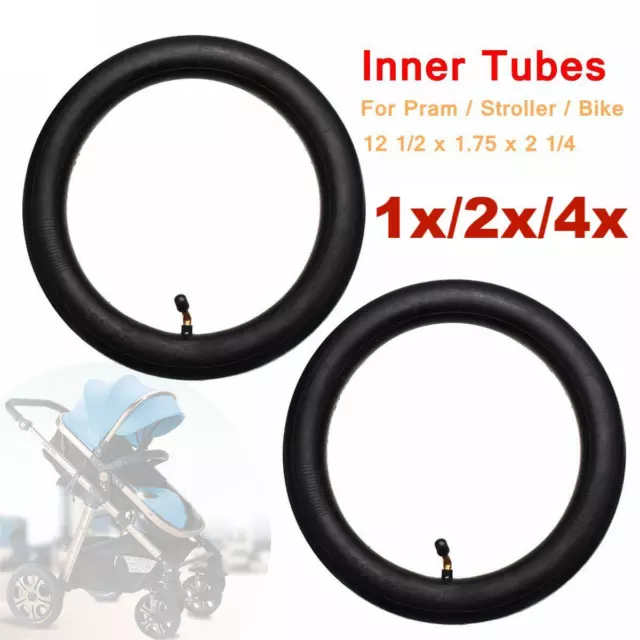 Inner Tube Bent Valve For HOTA Pram Stroller Bike - Size 12 1/2 x 1.75 x 2 1/4