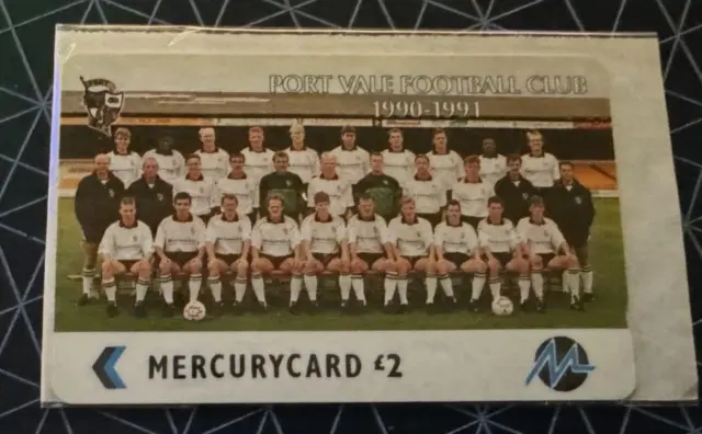 UK Mercury Paytelco Phonecards - £2 Port Vale FC Team Photo PYF045