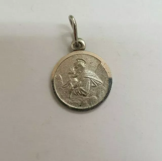 Anhänger Medaille Religeuse aus Silber Gebirge Dieu Notre Pere - REF43810