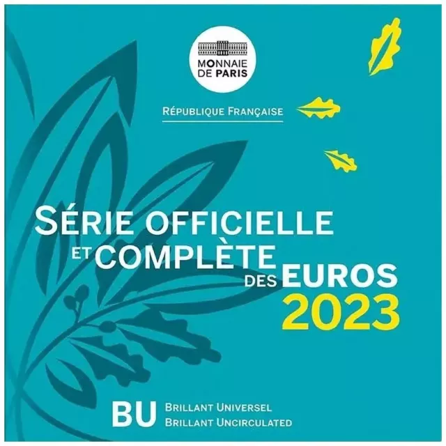 Frankreich Euro-Kurssatz 2023 - 8 Münzen - in Blisterkarte - ST