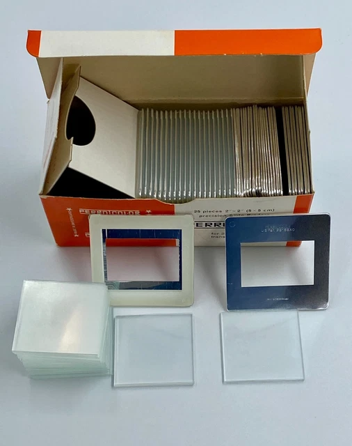 Perro Color Glass 24 x 36mm Slide Binders 2 Boxes of 25