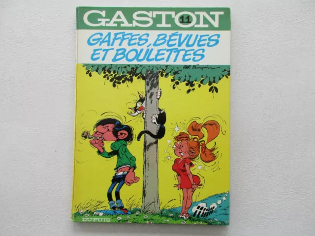 Gaston Lagaffe 11 Tbe Gaffes Bevues Et Boulettes Reedition 1974