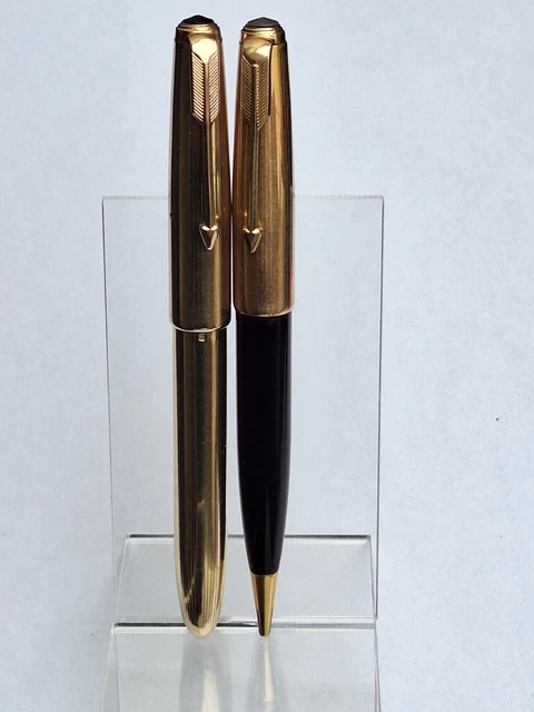 Stylo Plume Parker 51 Vintage Avec Porte-mines - Couleur Bordeaux, Résine, Occasion