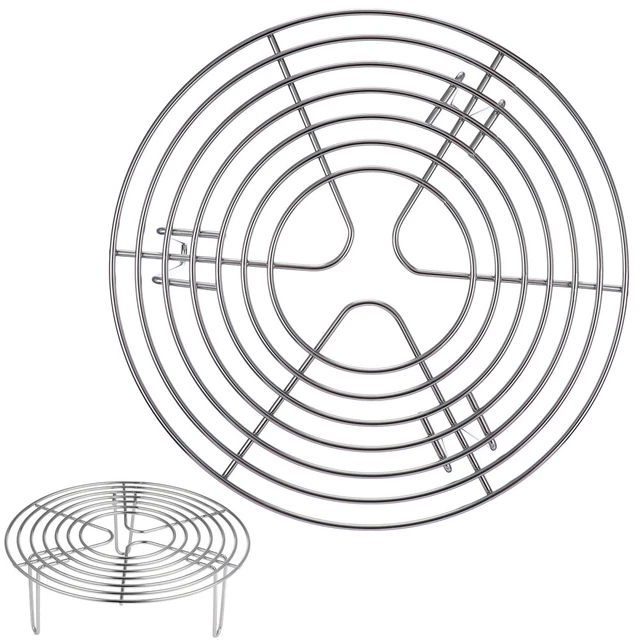 Grille De Cuisson Ronde En Acier Inoxydable 201 - Pour Four, Barbecue, Refroidissement - Taille 18 Cm (Multiples Tailles)
