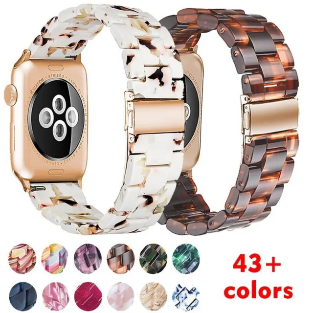 Resin Strap for Apple Watch Series 9 8 7 6 Ultra2 Band 49 44 45mm iwatch 42 38mm