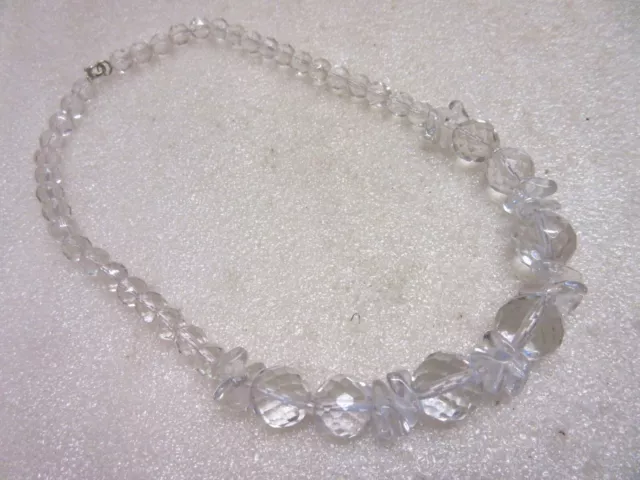 COLLIER ancien ART DECO - perles Cristal Taillé - Vintage necklace