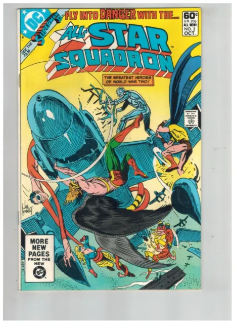 All Star Squadron 2 The Tyrant Out of Time!  Dr. Fate!  Hawkman!  VF 1981