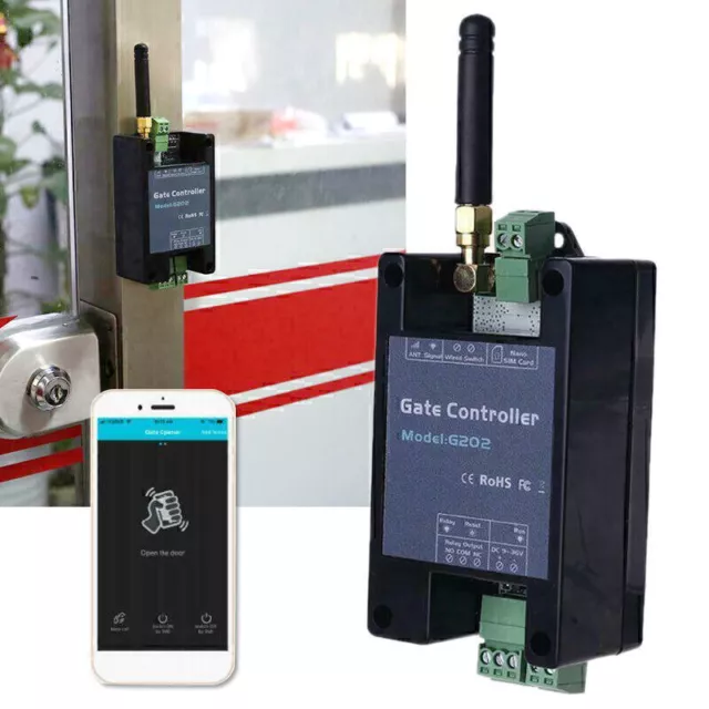 2G GSM Wireless Gate Controller Door Opener Relay Switch Remote Control To LOVE