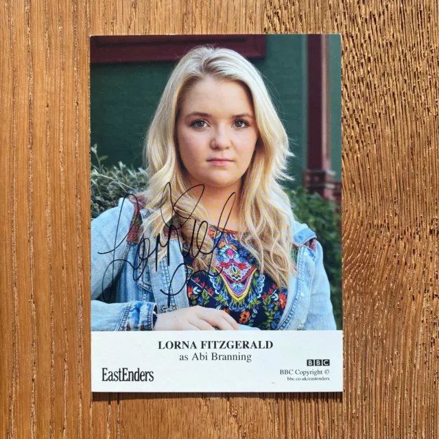 Lorna Fitzgerald as Abi Branning, EastEnders SIGNED Cast Card