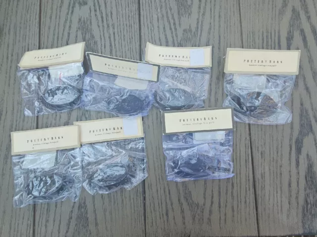 Pottery Barn Bronze Vintage Bin Pull Foutlet Lot Of 7 4609046