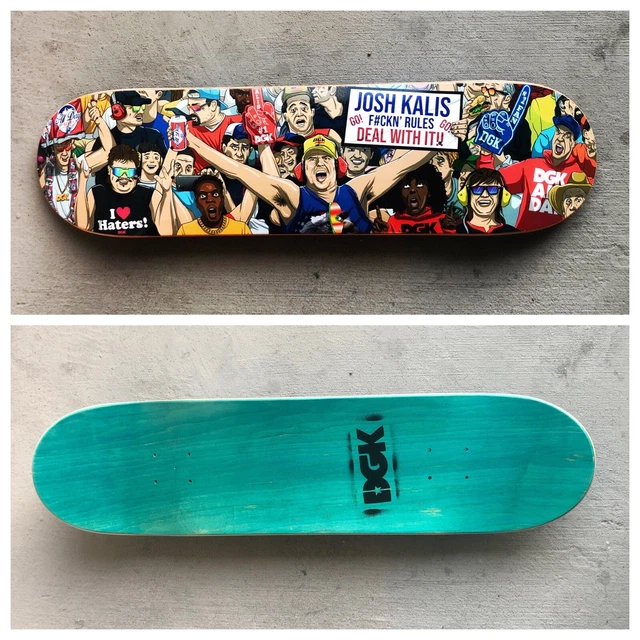 JOSH KALIS ABDUCTED Skateboard Dgk Deck Alien Workshop 8.25 Love 