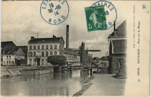 CPA ESTAIRES - Pont sur la Meuse (135854)
