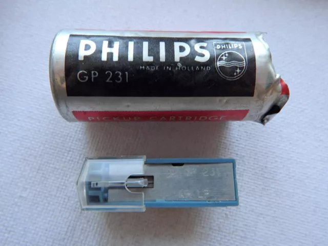 Original Philips GP 231 Tonabnehmer System Pickup mit Nadel in OVP - Mono